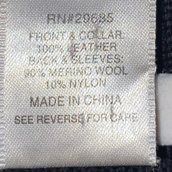 VNTG Pendleton Leather Suede merino Wool sweater Jacket Black Zip Up Co… - Picture 4 of 9